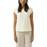 s.Oliver Paillettenshirt Weiß 40