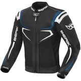 Berik Radic Motorrad Leder- / Textiljacke Blau/Schwarz/Weiß 52