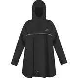 normani Regenponcho Kinder Regenponcho Mawsynram Wasserdichter Regencape mit Ärmeln - 3MTM ScotchliteTM Reflektor schwarz