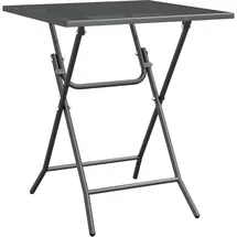 vidaXL Gartentisch Ø 80 x 72 cm Anthrazit