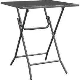 vidaXL Gartentisch Ø 80 x 72 cm Anthrazit