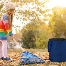 Relaxdays Gartensack 3er Set 85 l blau