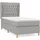 vidaXL Boxspringbett 100 x 200 cm Hellgrau