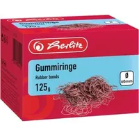 Herlitz Gummiringe 60mm rot 125g