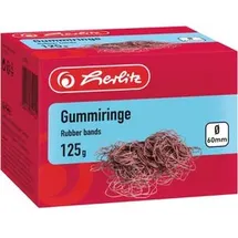 Herlitz Gummiringe 60mm rot 125g