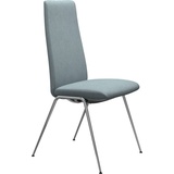 Stressless® Polsterstuhl Laurel, High Back, Größe M, mit Beinen aus Stahl in Chrom glänzend blau