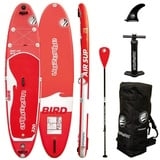 AQUAZON Inflatable SUP-Board SUP Stand up Paddling Board BIRD AIR 320 10'6 GFK Paddel Allrounder rot