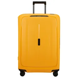 Hartschalen-Trolley SAMSONITE "ESSENS 75", Gr. B/H/T: 52cm x 75cm x 33cm 111 l, gelb (radiant gelb), Polypropylen, Strukturmuster, modisch, Koffer, Reisekoffer Hartschalenkoffer Koffer für Flugreisen TSA-Schloss