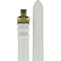 Tissot Leder Le Locle Lederband Weiss 19/18mm T600037742 - alligator-prägung,rind,weiß