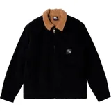 QUIKSILVER - Kid's DNA Sherpa Harrington Jacket - Freizeitjacke Gr S - 10 Years schwarz