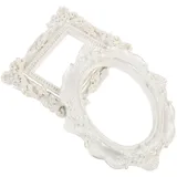 UKCOCO 4stücke Vintage Foto-Rahmen Retro Fotorahmen Für Tisch Und Multifunktional Elegante Gestaltung Für Home Deko Ovaler Quadratischer Rahmen