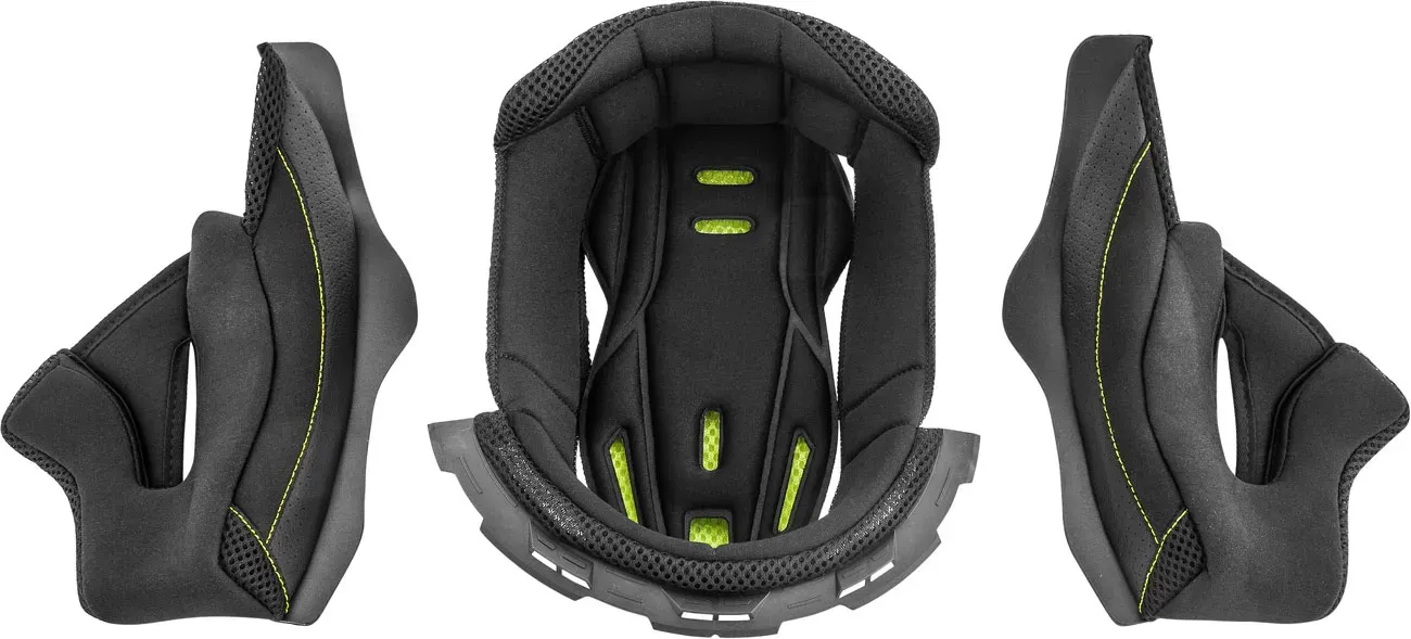 Acerbis Reactive VTR, doublure intérieure/joues - Noir/Jaune Néon - XL