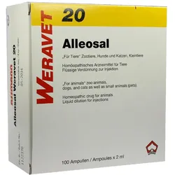 Alleosal 20 Ampullen, für Hunde, Katzen, Zootiere sowie Kleintiere 100X2 ml