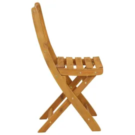 vidaXL Außen Bistro-Stühle 6 pcs Natur Massivholz Akazie