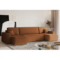 Kaiser möbel Ecksofa mit schlaffunktion und bettkasten, Sofa U-form,Couch