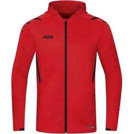 Jako Challenge Trainingsjacke mit Kapuze Kinder rot/schwarz 164