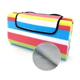 Picknickdecke Outdoor Strandmatte Isomatte Campingdecke waschbar, heimtexland, wasserdicht I isolierend I faltbar I Tragegriff I 200x200 cm bunt 200 cm x 200 cm