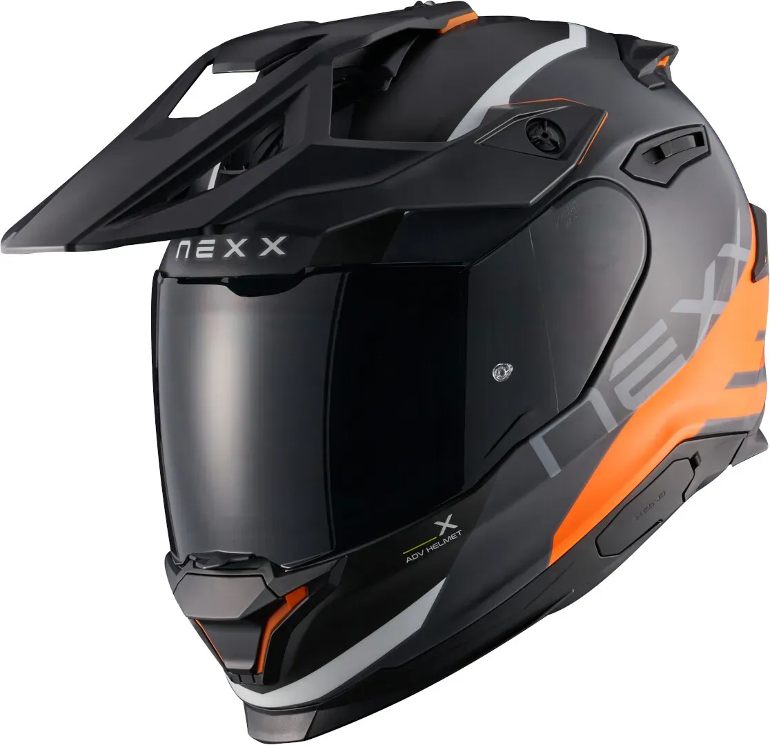 Nexx Y.TRAVL Quest Motocross Helm, orange, Größe M für Männer