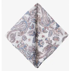Einstecktuch MONTI, Damen, beige paisley, Leinen, gemustert, casual, Modetücher, mit eleganter Musterung
