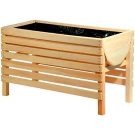 Dobar Hochbeet auf Beinen XL 100 x 45 x 60 cm beige