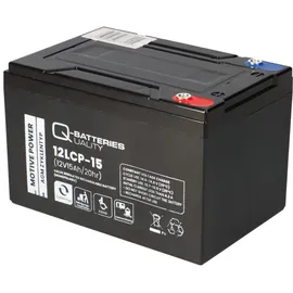 Q-Batteries Akku kompatibel 24V 15Ah (2x12V 15Ah) E-Scooter E-Roller