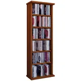 VCM CD-Regal 31 x 18 x 92 cm Nussbaum