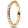 Pandora 162800C01 Damenring Pyramiden Goldfarben, 60/19,1