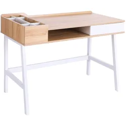 HOMCOM Schreibtisch MDF, Metall