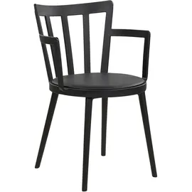 Beliani Esszimmerstuhl 4er Set Schwarz