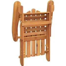 vidaXL Adirondack-Gartenstuhl mit Fußstütze 55,2 x 88,3 x 90 cm braun 1 St.