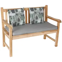 Buri Bankauflage 111 x 51 cm grau 3 St.