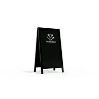 ALLboards Kundenstopper mit Kreideoberfläche, wasserfest 78×44 cm, SCHWARZ