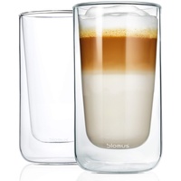 BLOMUS NERO Thermo-Latte Macchiatogläser, 2er Set, 2 Latte-Macchiato-Gläser