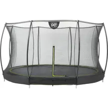 EXIT TOYS Silhouette Bodentrampolin 427 cm inkl. Sicherheitsnetz schwarz
