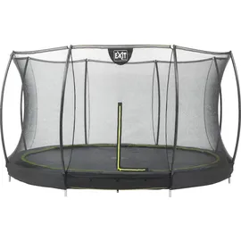 EXIT TOYS Silhouette Bodentrampolin 427 cm inkl. Sicherheitsnetz schwarz