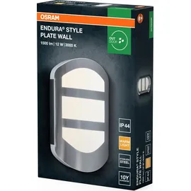 osram homelighting Außenleuchte Edelstahl 28,0 cm IP44 spritzwassergeschützt 650 lm silber