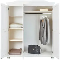 Basil Kleiderschrank 3 Türen weiss.