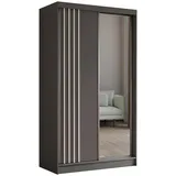 masseno Schwebetürenschrank NELVIA 120 x 216 x 61 cm Grau