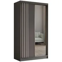 masseno Schwebetürenschrank NELVIA 120 x 216 x 61 cm Grau
