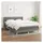 vidaXL Boxspringbett mit Matratze Dunkelgrau 140x200 cm Stoff