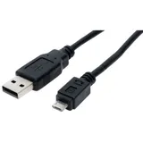 S/CONN maximum connectivity USB-A auf Micro USB 2.0 1 m Schwarz
