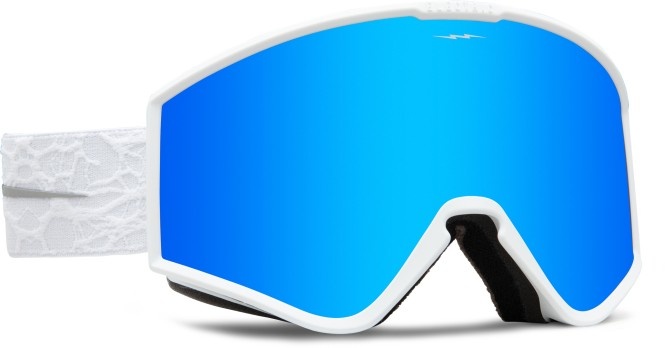 ELECTRIC KLEVELAND.S Schneebrille 2024 matte white nuron/blue chrome