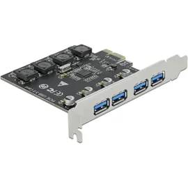 DeLock 90509 PCI-Express Karte zu 4 x extern USB Typ-A Buchse SuperSpeed USB 3.2 Gen 1)