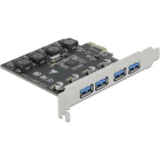 DeLock 90509 PCI-Express Karte zu 4 x extern USB Typ-A Buchse SuperSpeed USB 3.2 Gen 1)