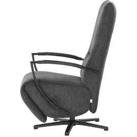 Vito Drehsessel Ticona Flachgewebe 70 x 133 x 80 cm Grau mit Relax-Funktion