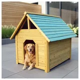 Mucola Hundehütte 95CM Hundehütte wetter Hundekäfig Haustierhütte Hundehöhle, Wetterfest braun