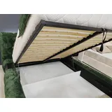 woplus Lattenrost mit Hebemechanismus & Gasdruckfedern Klappbarer Metall Lattenrahmen mit Federholzleisten für Matratzen 180 x 200 cm