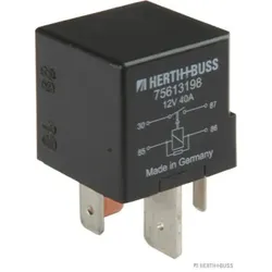 HERTH&BUSS Relais, Arbeitsstrom, 12 V, 60 A, 5 pins, Widerstand - 75613198