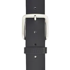 Mustang Ledergürtel in Schwarz mit Schließe in Altsiber-90