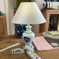 Zwiebelmuster Original Bohemia Lampe "1972" mit Kaschmirschirm Neu mit OVP